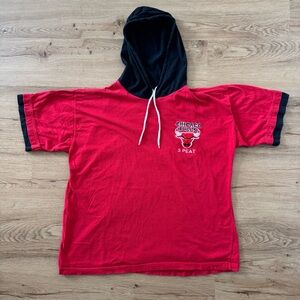 Vintage 90’s Chicago Bulls 3 Peat Hoodie Tee Shirt